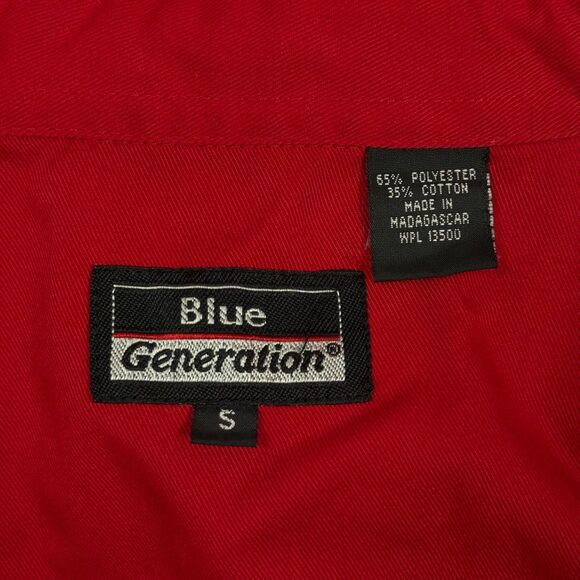 Vtg Hollywood Video Uniform Work Shirt Unisex Small Embroidered Red Long Sleeve - Picture 10 of 12